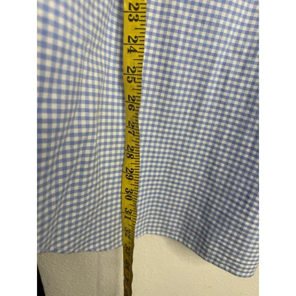 Ralph Lauren Shirt Adult 2XB Blue Gingham Classic Heavy Cotton Preppy